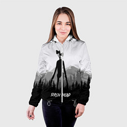 Куртка с капюшоном женская SIREN HEAD DARK FOREST, цвет: 3D-белый — фото 2