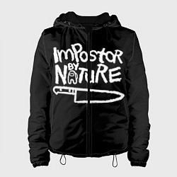 Куртка с капюшоном женская Among Us Naughty by Nature, цвет: 3D-черный