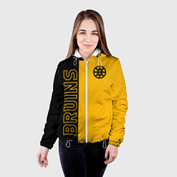 Куртка с капюшоном женская NHL BOSTON BRUINS, цвет: 3D-белый — фото 2