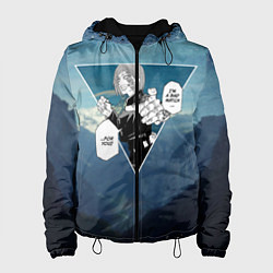 Куртка с капюшоном женская Магическая Битва Реплика Кугисаки Нобара, цвет: 3D-черный