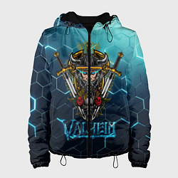 Куртка с капюшоном женская Valheim Neon Samurai, цвет: 3D-черный