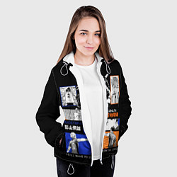 Куртка с капюшоном женская Хината и Кагеяма, цвет: 3D-белый — фото 2