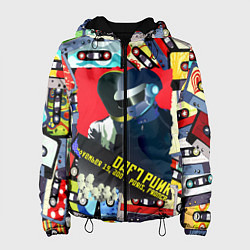 Куртка с капюшоном женская Daft Punk Records, цвет: 3D-черный