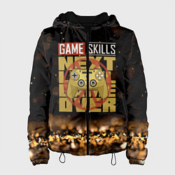 Куртка с капюшоном женская Next game over game skills, цвет: 3D-черный