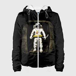 Куртка с капюшоном женская Первая Высадка На Луну, цвет: 3D-белый