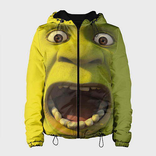 Женская куртка Shrek is Yelling / 3D-Черный – фото 1