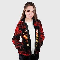 Куртка с капюшоном женская JUDAS PRIEST rock, цвет: 3D-черный — фото 2