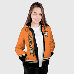 Куртка с капюшоном женская Anaheim Ducks, цвет: 3D-черный — фото 2