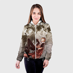 Куртка с капюшоном женская Чуя Накахара, цвет: 3D-белый — фото 2