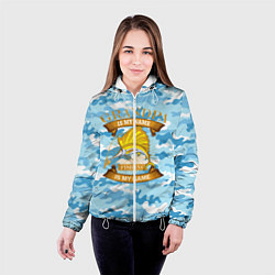 Куртка с капюшоном женская Fishing Planet, цвет: 3D-белый — фото 2