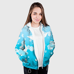 Куртка с капюшоном женская Бумажный кораблик, цвет: 3D-белый — фото 2