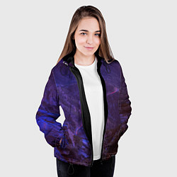 Куртка с капюшоном женская НЕОНОВАЯ ДОРОГА, цвет: 3D-черный — фото 2