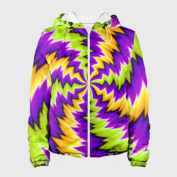 Куртка с капюшоном женская ЛЕДЕНЕЦ КОНФЕТА КАРАМЕЛЬ, цвет: 3D-белый