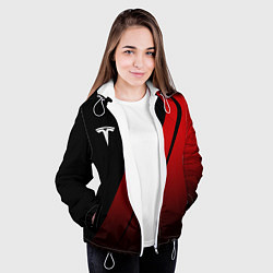 Куртка с капюшоном женская TESLA MOTORS ТЕСЛА, цвет: 3D-белый — фото 2