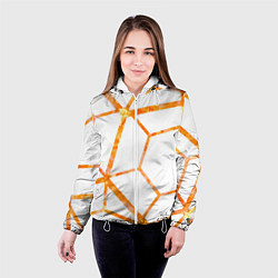 Куртка с капюшоном женская Hexagon, цвет: 3D-белый — фото 2