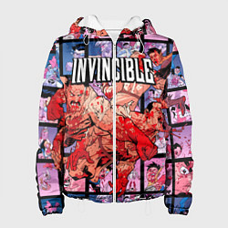 Куртка с капюшоном женская Неуязвимый Invincible, цвет: 3D-белый