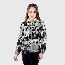 Куртка с капюшоном женская Магическая Битва, цвет: 3D-белый — фото 2