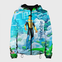 Куртка с капюшоном женская Неуязвимый Invincible, цвет: 3D-черный