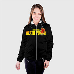 Куртка с капюшоном женская FFDP Five Finger Death Punch, цвет: 3D-белый — фото 2