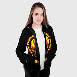 Куртка с капюшоном женская Five Finger Death Punch FFDP, цвет: 3D-черный — фото 2