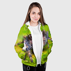 Куртка с капюшоном женская ПАУК МАКРО, цвет: 3D-белый — фото 2