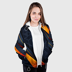 Куртка с капюшоном женская BLACK ORANGE, цвет: 3D-белый — фото 2