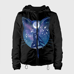 Куртка с капюшоном женская Sailor Moon силуэт, цвет: 3D-черный