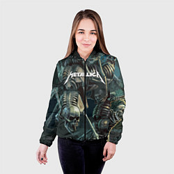 Куртка с капюшоном женская Metallica Metal Skull, цвет: 3D-черный — фото 2