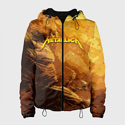 Куртка с капюшоном женская Metallica Music, цвет: 3D-черный