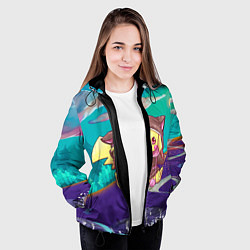 Куртка с капюшоном женская Покемон в костюме, цвет: 3D-черный — фото 2