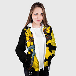 Куртка с капюшоном женская Трафальгар Ло из One Piece, цвет: 3D-белый — фото 2