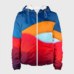 Куртка с капюшоном женская Палитра Цвета, цвет: 3D-белый