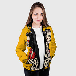 Куртка с капюшоном женская Бойцовский Клуб Три личности, цвет: 3D-черный — фото 2