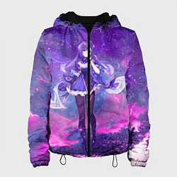 Куртка с капюшоном женская Genshin Impact Кэ Цин, цвет: 3D-черный