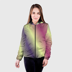 Куртка с капюшоном женская Настроение, цвет: 3D-черный — фото 2