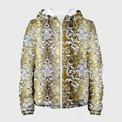 Куртка с капюшоном женская Versace gold & white, цвет: 3D-белый