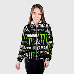 Куртка с капюшоном женская YAMAHA X MONSTER SPORT, цвет: 3D-белый — фото 2