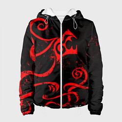 Куртка с капюшоном женская ТАТУИРОВКА ДРАКЕНА, цвет: 3D-белый