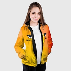 Куртка с капюшоном женская Орёл 3d, цвет: 3D-черный — фото 2