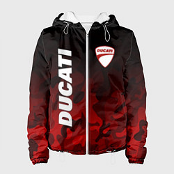 Куртка с капюшоном женская DUCATI ДУКАТИ КАМУФЛЯЖ, цвет: 3D-белый