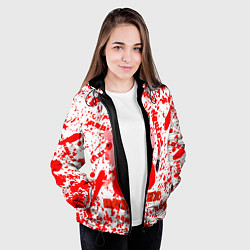 Куртка с капюшоном женская Roblox piggyСвинка Пигги, цвет: 3D-черный — фото 2