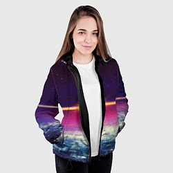 Куртка с капюшоном женская МЕЖДУ НЕБОМ И ЗЕМЛЁЙ, цвет: 3D-черный — фото 2