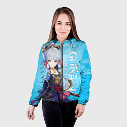 Куртка с капюшоном женская Genshin Impact, Аяка, цвет: 3D-черный — фото 2
