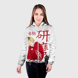 Куртка с капюшоном женская Кенма Козуме, Haikyuu!!, цвет: 3D-белый — фото 2