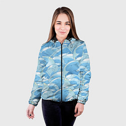 Куртка с капюшоном женская О МОЕМ ПЕРЕРОЖДЕНИЕ В СЛИЗЬ, цвет: 3D-черный — фото 2