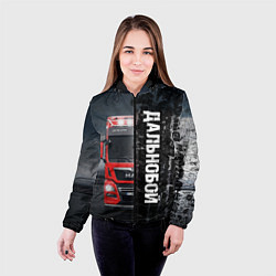 Куртка с капюшоном женская Дальнобой Red Truck, цвет: 3D-черный — фото 2