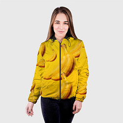 Куртка с капюшоном женская Банановый рай, цвет: 3D-черный — фото 2