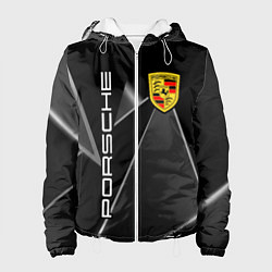 Куртка с капюшоном женская Порше Porsche, цвет: 3D-белый