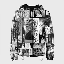 Куртка с капюшоном женская Девочка, которая видит это, цвет: 3D-черный