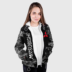 Куртка с капюшоном женская MITSUBISHI ОГОНЬ, цвет: 3D-белый — фото 2